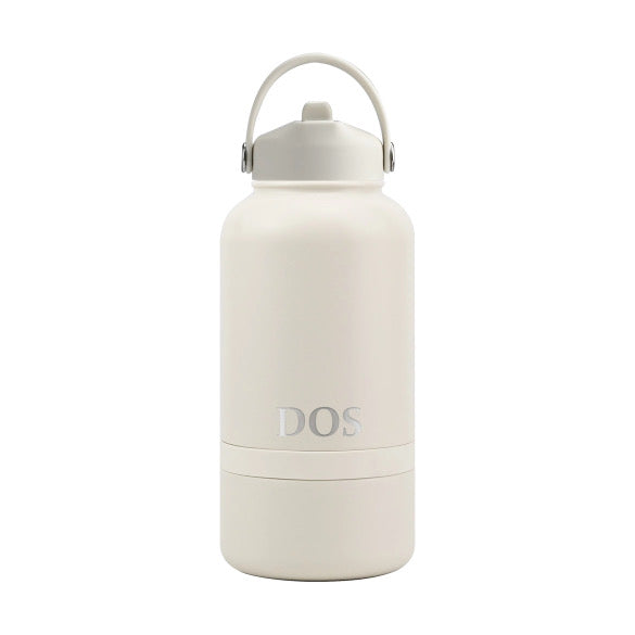 White DOS Water Bottle